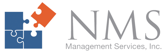 NMS Management Services, Inc. Logo with puzzle piece.